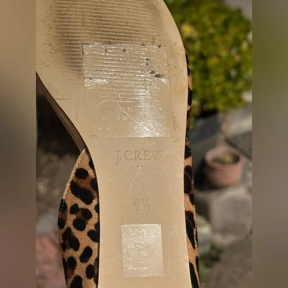 J. Crew —Calf Hair Leopard Print Flats - Picture 7 of 8